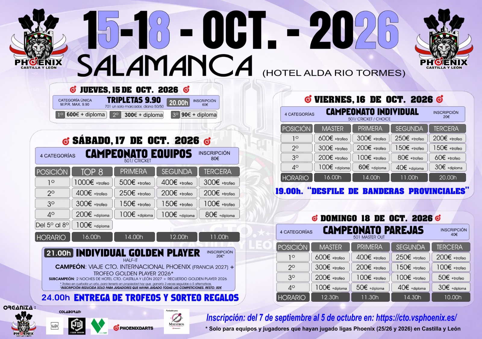 Cartel de horarios